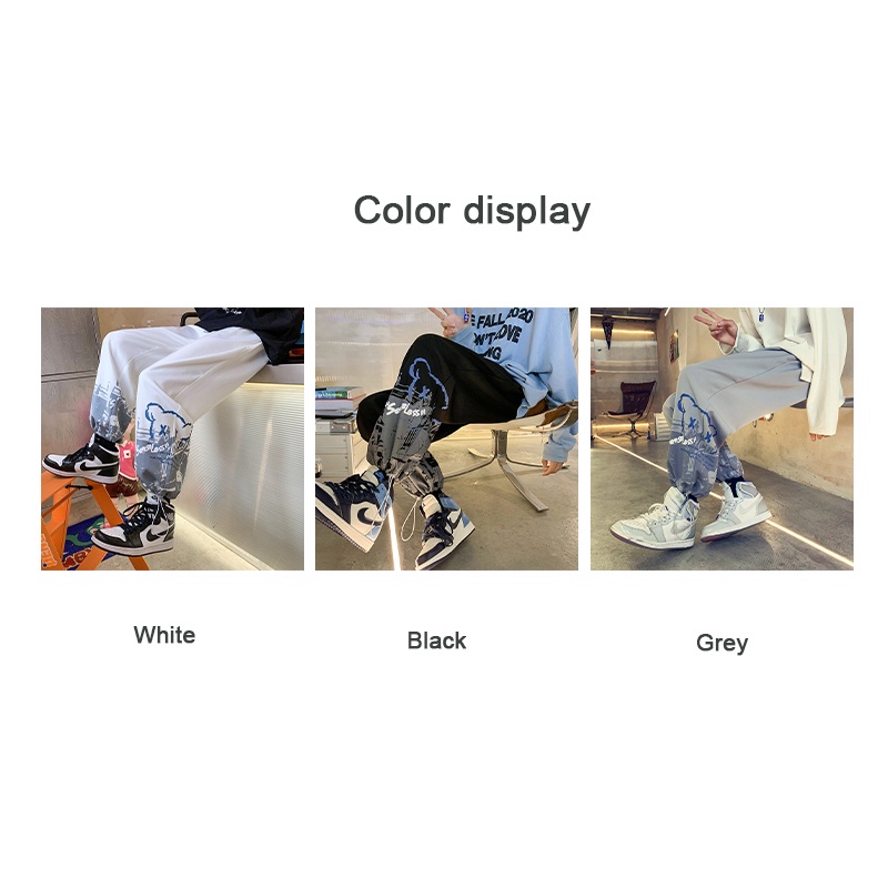 Quần dài AOKANG ống rộng dây rút phong cách Hong Kong thời trang mùa thu dành cho nam