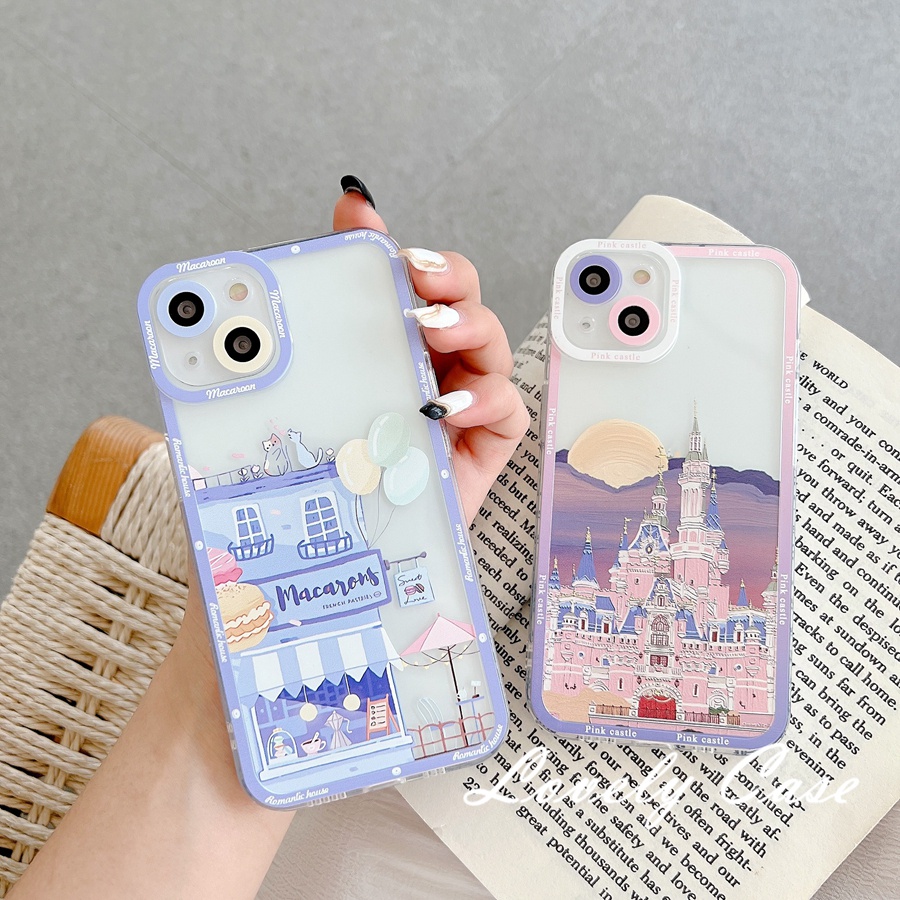 Ốp Điện Thoại Mềm Trong Suốt Họa Tiết Hoạt Hình Cho IPhone 14 13 12 11 Pro Max X XR Xs Max 8 7 6 6s Plus SE 2020
