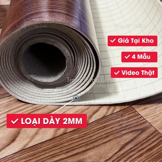 Thảm trải sàn simili vân gỗ loại dày 2mm đẹp giá rẻ - Trang Trí Hà Linh