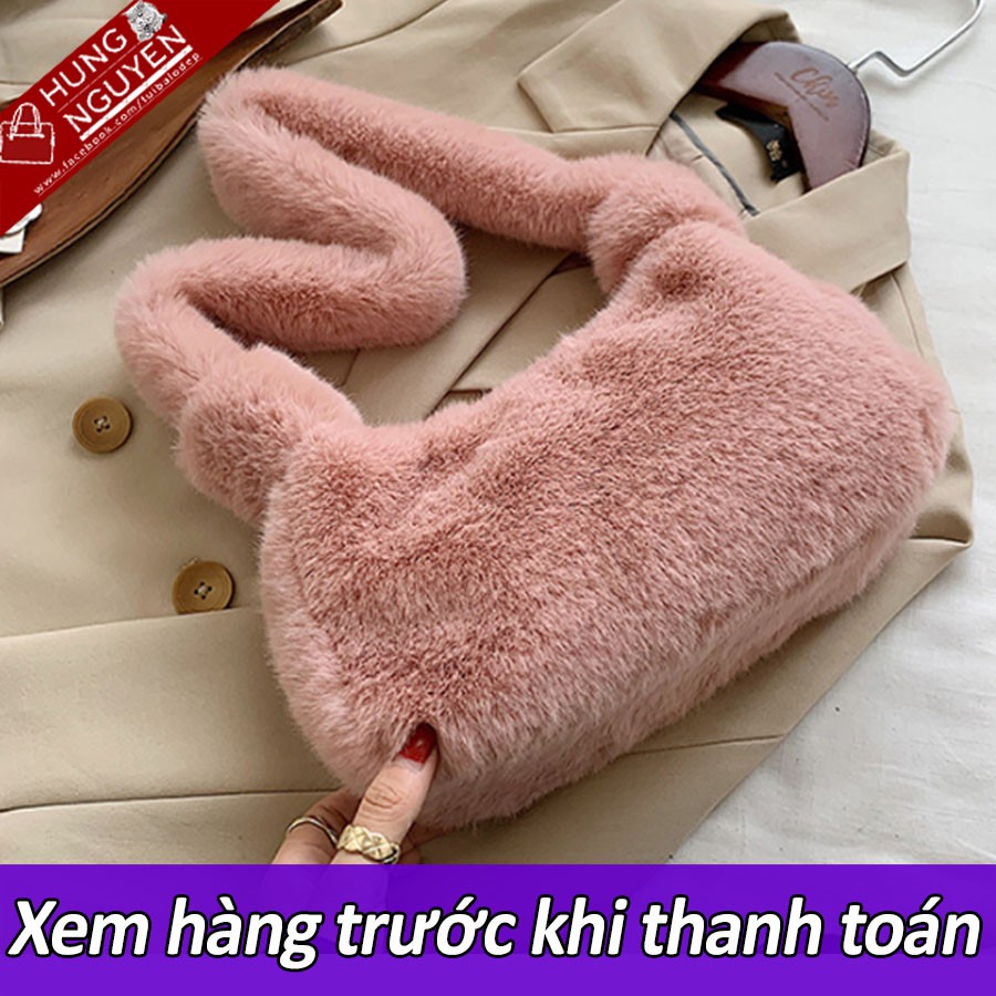 TÚi sách lông đi chơi, dự tiệc siêu sang chảnh -HNT00102