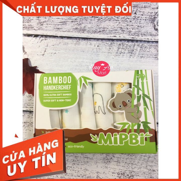 Khăn sữa sợi tre Mipbi 100% và 70%