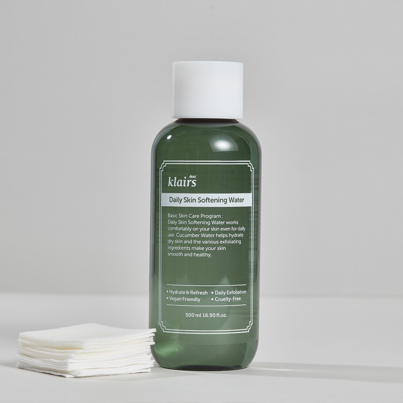 Nước Hoa Hồng Klairs Daily Skin Softening Water 500ml[CocoLux]