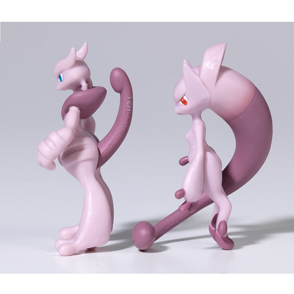 [Hiếm] Mô Hình Pokemon Mega Mewtwo X &amp; Mega Mewtwo Y huyền thoại của Takara TOMY - Super Size - Shop PokeCorner