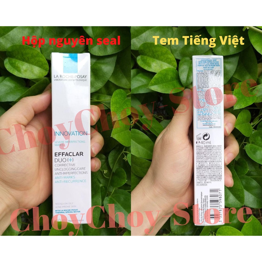 [TEM CTY] La Roche Posay Effaclar Duo+ 40mL - Kem dưỡng ngừa mụn, giảm vết thâm