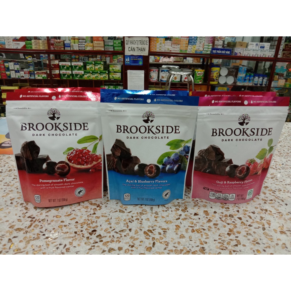Kẹo Socola Brookside Gói 198g