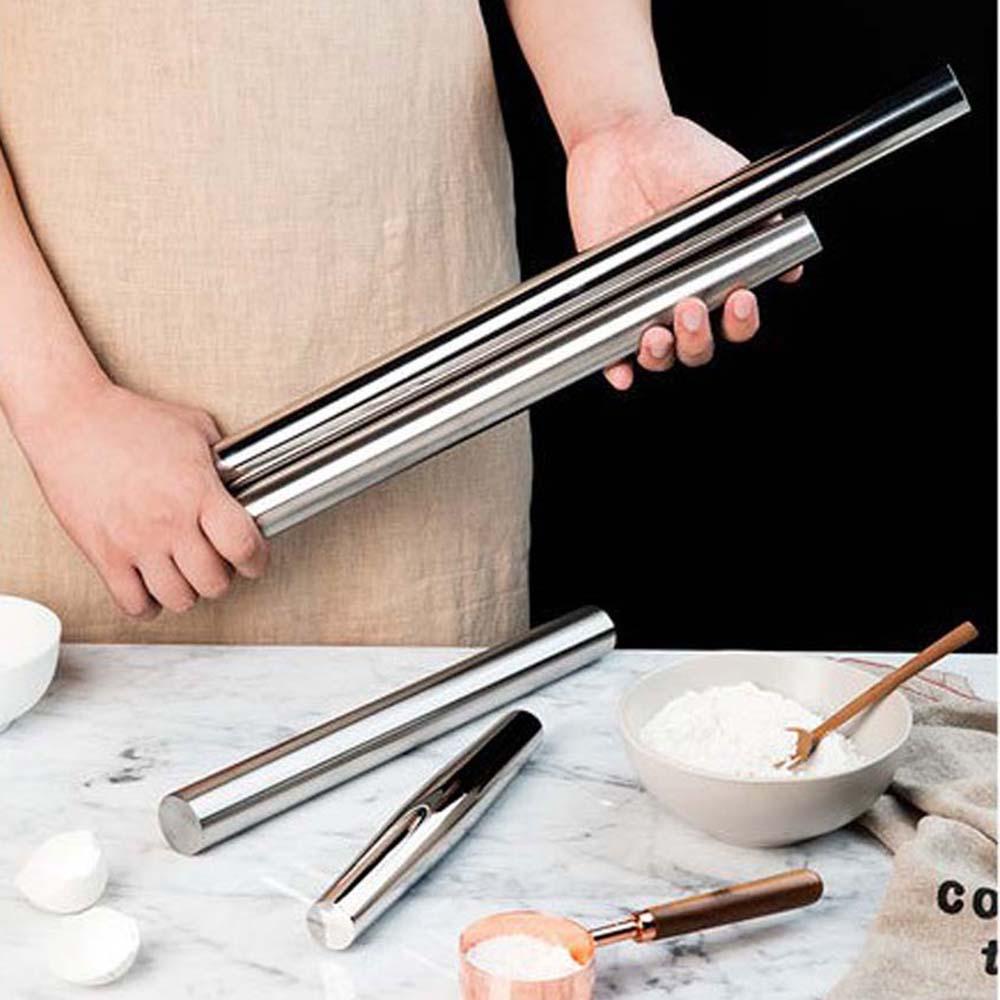 Cây lăn bột làm bánh bằng thép không gỉ siêu bền bỉ chuyên nghiệp