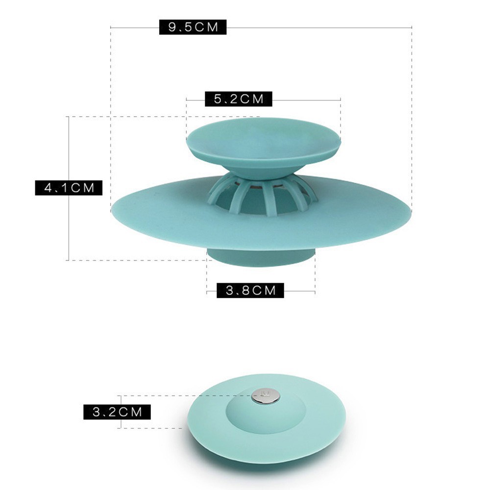 Nắp chặn rác ngăn mùi thông minh, chặn rác silicon dùng cho nhà tắm+ bồn rửa tay+ bồn rửa bát