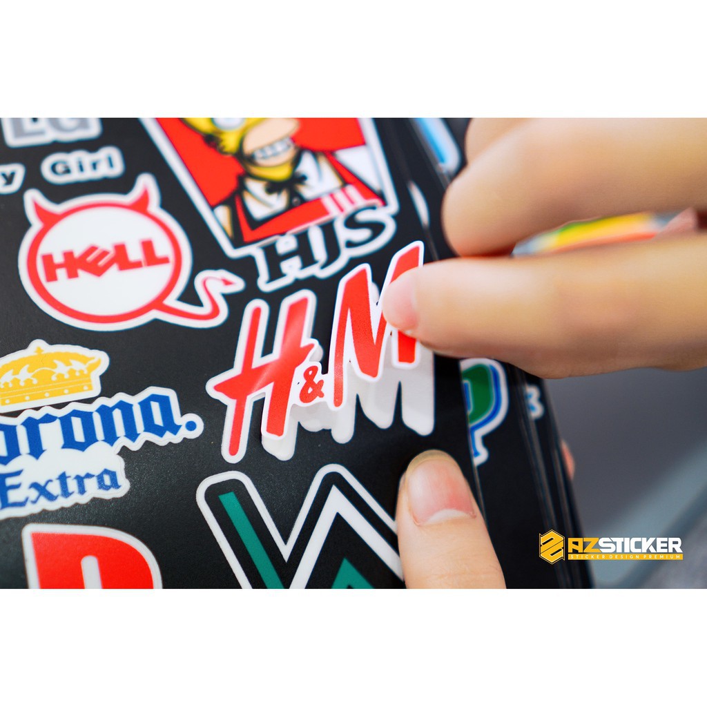 [Set 50+] Sticker Brand Local Thương Hiệu | Dán Nón Bảo Hiêm, Điện Thoại, Laptop, Bình Nước...Chống Nước, Chống Bay Màu