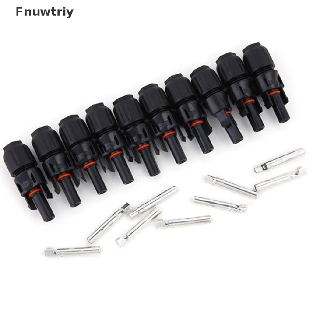 Fnuwtriy MC4 30A Male Female M/F Wire Cable Connector Set Solar Panel IP67 Adapter VN