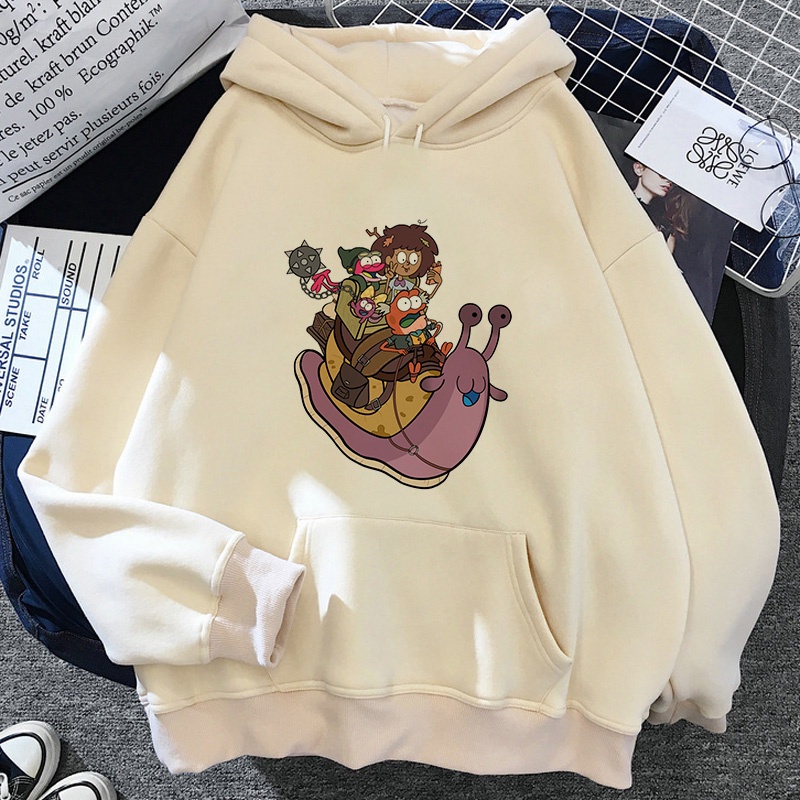 Amphibia Áo Hoodie Chui Đầu Phong Cách Hàn Quốc Ulzzang grunge Cho Nam