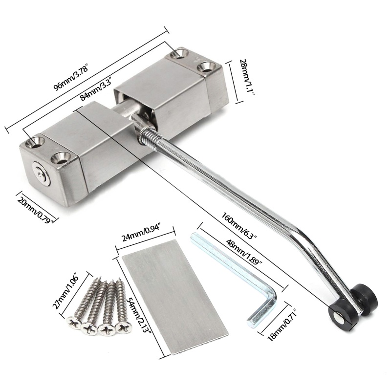 Dụng Cụ Đóng Cửa Tự Động Có Thể Điều Chỉnh Tiện Dụng Cho Gia Đình / Văn Phòng