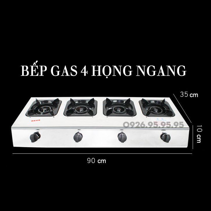Bếp gas chuyên dùng nấu mỳ cay, cơm niêu, bánh xèo - Bếp ga 6 cửa - 6 họng