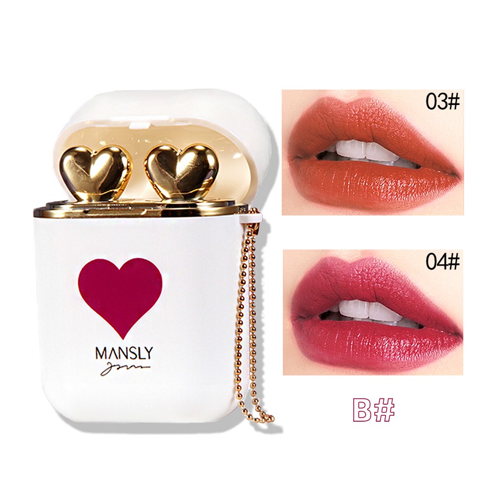 (Hàng Mới Về) Set 2 Son Môi Mansly 1.2gx2 Thiết Kế Hai Ống Tiện Dụng | BigBuy360 - bigbuy360.vn