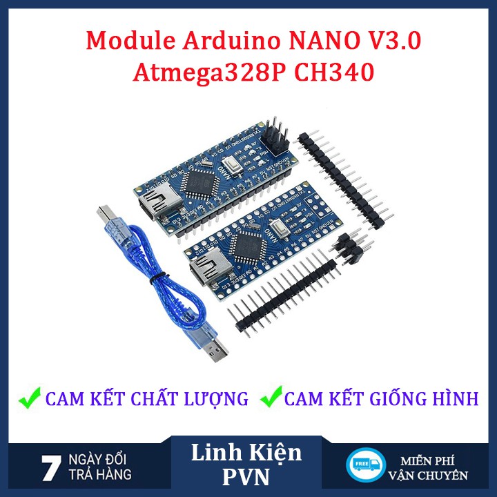 ✅ [BẢO HÀN 6 THÁNG] Module arduino NANO V3.0 Atmega328P CH340