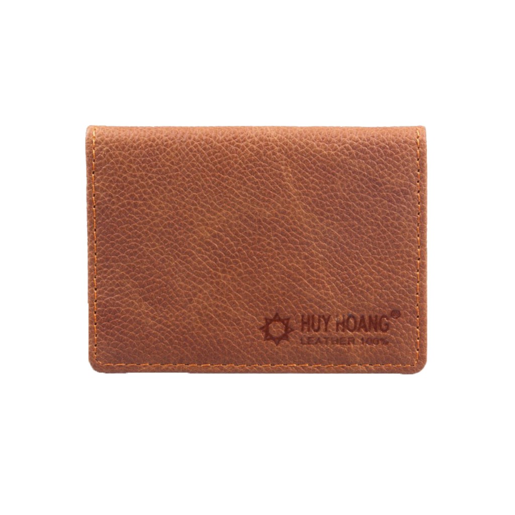 Ví đựng namecard da bò Huy Hoàng màu da-HF9101