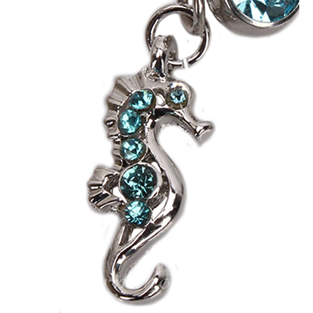 Khuyên rốn hình cá ngựa đính đá xinh xắn