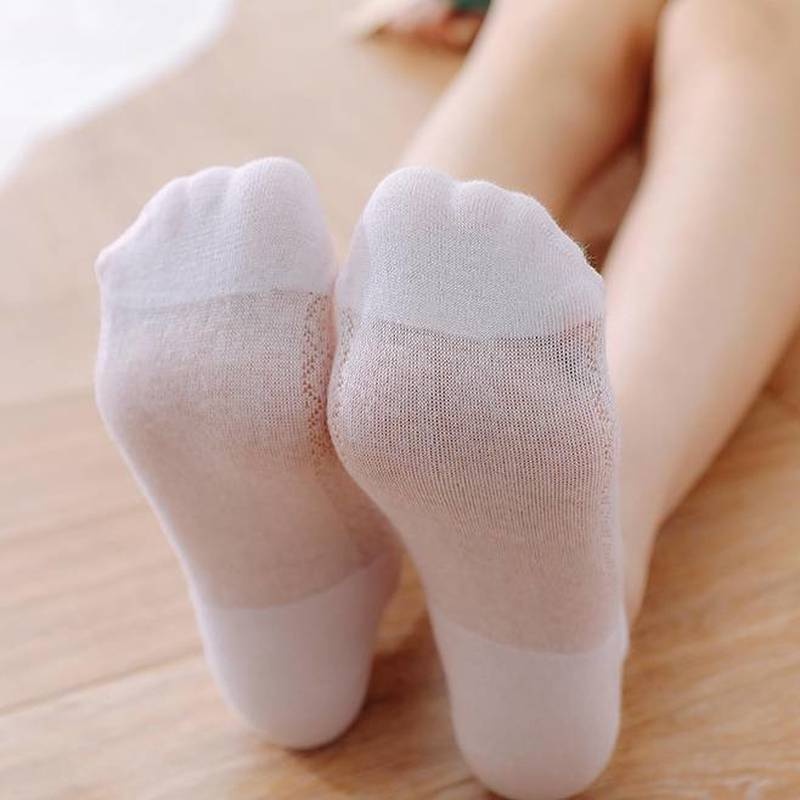 Vớ Lưới Cotton Siêu Mỏng Thoáng Khí Chống Trượt Thoải Mái Cho Nữ