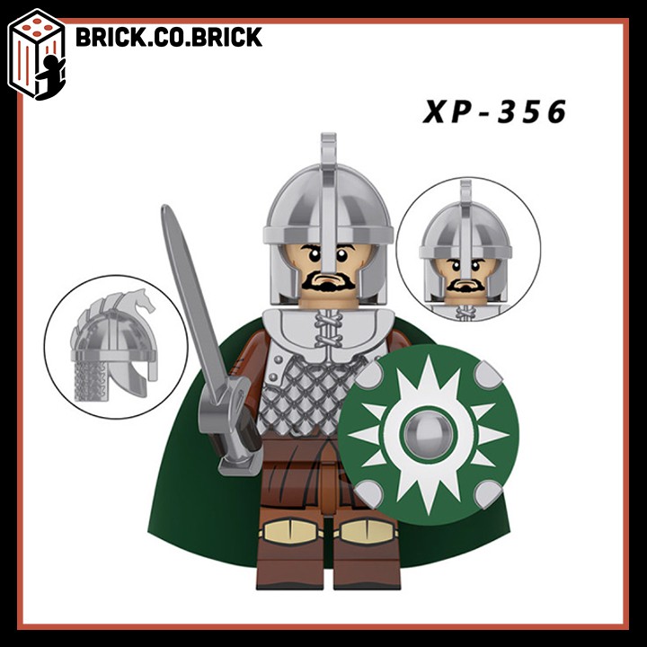 Lord of the Rings Rohan Warriors KT1046 Koruit Đồ Chơi Non LEGO và Minifigure Mô Hình Lắp Ráp Lính Trung Cổ