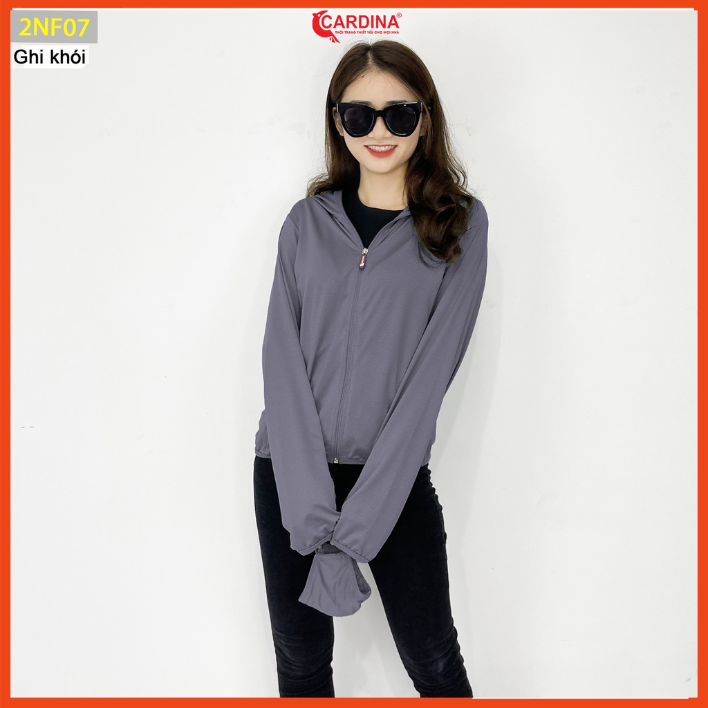 Áo Chống Nắng Nữ CARDINA 1 Lớp Chất Thun Lạnh Cao Cấp Chống Tia UV An Toàn Cho Da 2NF