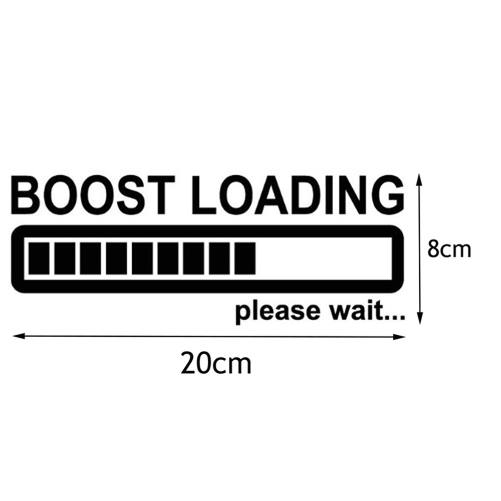 Miếng Dán Trang Trí Xe Hơi In Chữ Boost Loading Please Wait...