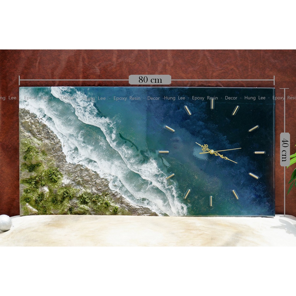 TRANH  ĐỒNG HỒ TRANG TRÍ EPOXY RESIN ĐỘC NHẤT VÔ NHỊ (CN48- 05)