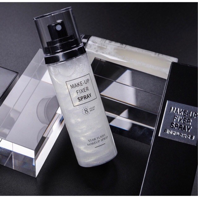 Xịt khoáng khóa nền trang điểm Hanumu ánh nhũ, giữ lớp makeup Fixer Spray 100ml NPP Shoptido | BigBuy360 - bigbuy360.vn