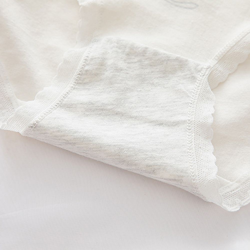 Quần lót cotton thoáng khí họa tiết sọc caro đính nơ dễ thương thời trang cho nữ 2LIFE