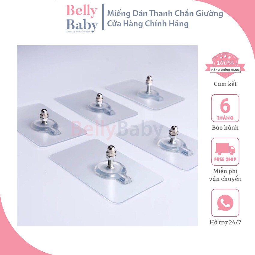 Miếng Dán Thanh Chắn Giường BellyBaby Chắc Chắn - Không Khoan Đục - Không Đóng Đinh - BellyBaby