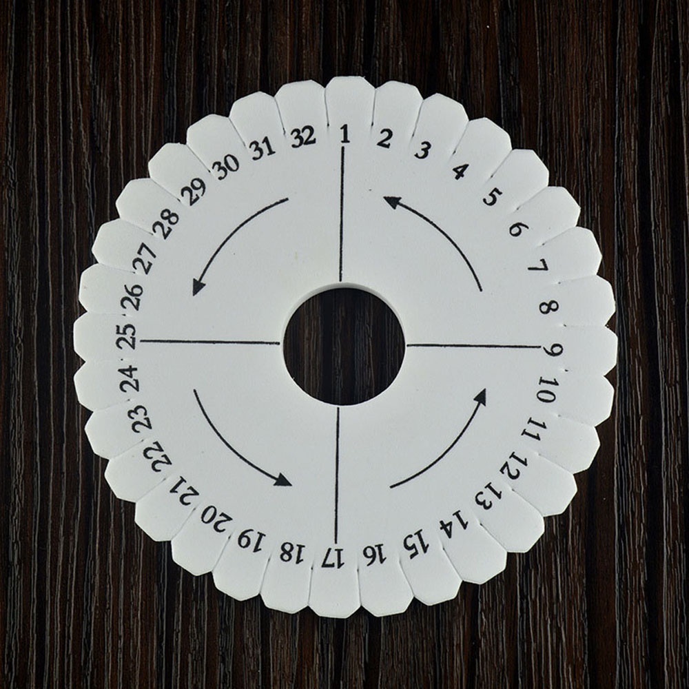 2 Đĩa tròn hỗ trợ bện dây Kumihimo 100mm x 10mm dùng làm đồ trang sức DIY