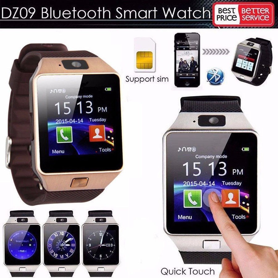 Đồng Hồ Thông Minh Dz09 Kết Nối Bluetooth Có Khe Gắn Sim Cho Htc Samsung Android Phone Điện Thoại
