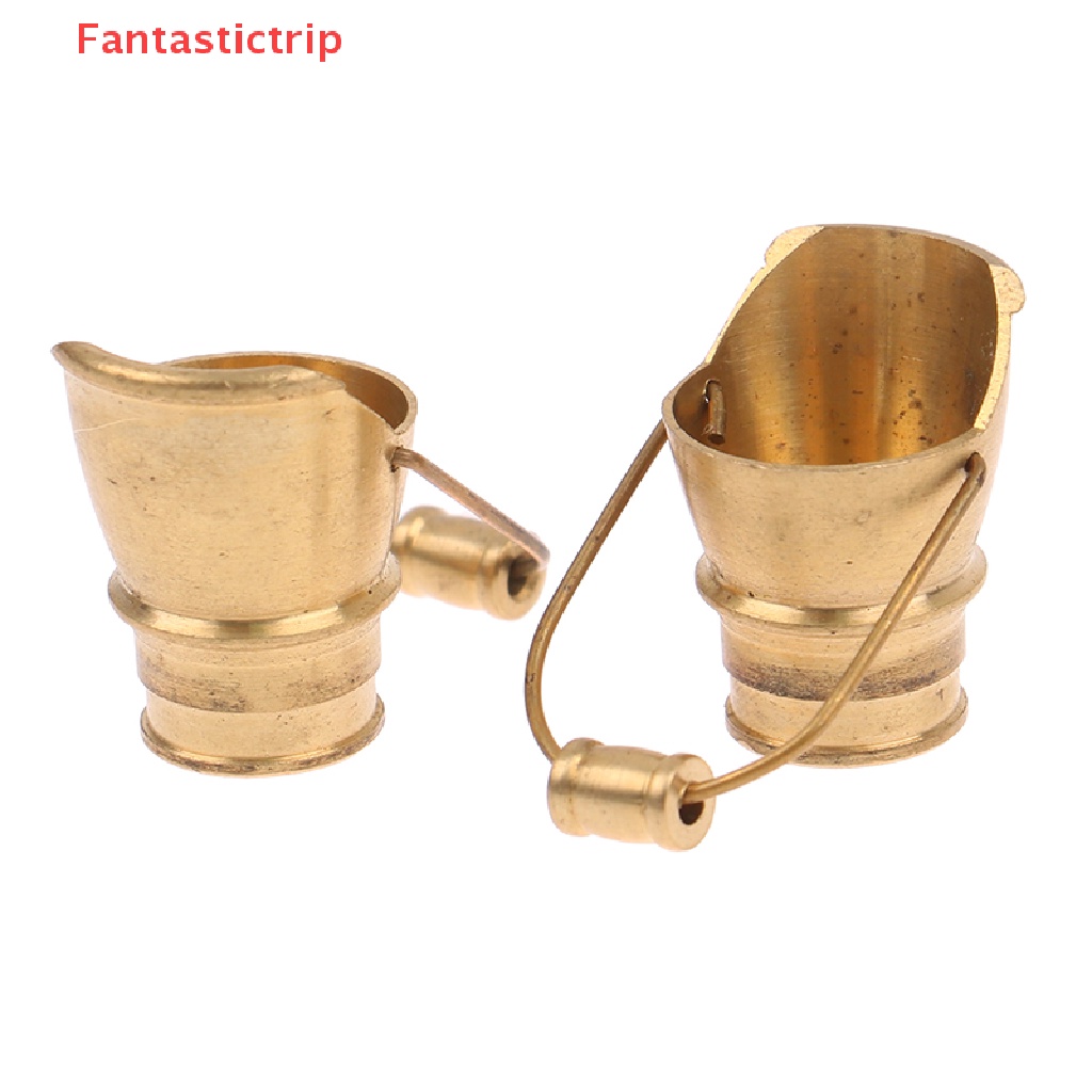 Xô Đồng Thau Mini Trang Trí Nhà Búp Bê DIY Tỷ Lệ 1: 12 Mới