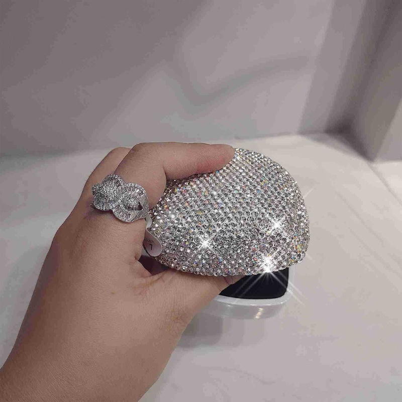 Flgo Hộp Đựng Nhẫn Cưới Lấp Lánh Có Đèn LED Tiện Dụng