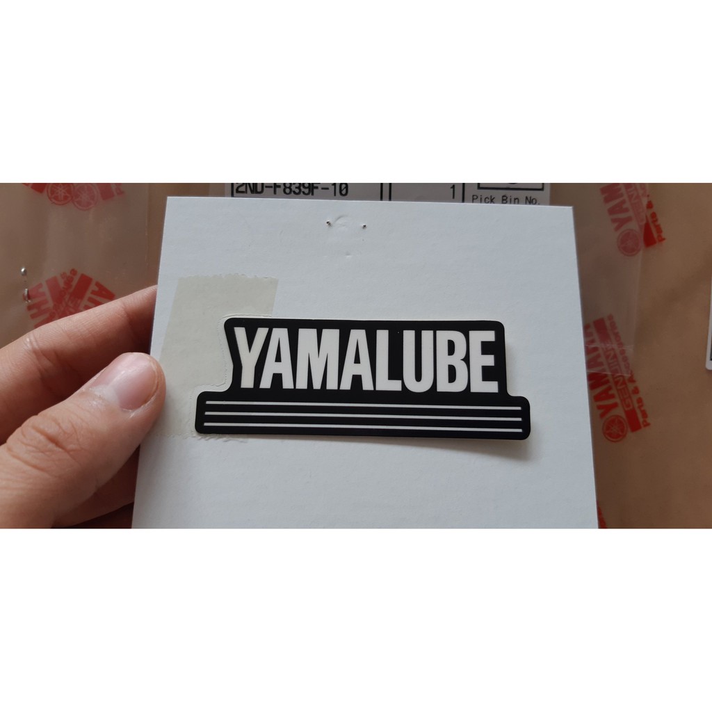 Tem chữ "Yamalube" zin chính hãng Yamaha 2NDF839F10