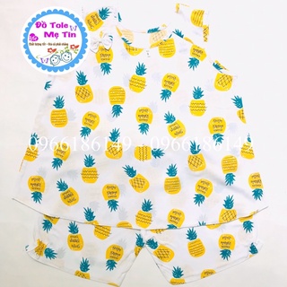 Đồ Tole (lanh) sát nách Bé gái size 9(21-23kg)