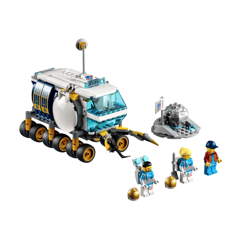 Lego HaHa - Lego City - Xe Thám Hiểm NASA Mặt Trăng - 60348