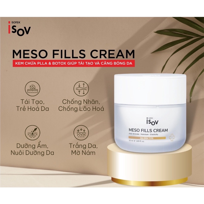MESO FILLS CREAM - Kem Chứa PLLA & Botox Giúp Tái Tạo Và Căng Bóng Da