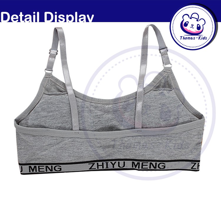 Bộ đồ lót vải Cotton mềm mại có đệm ngực tháo được cho bé gái B203