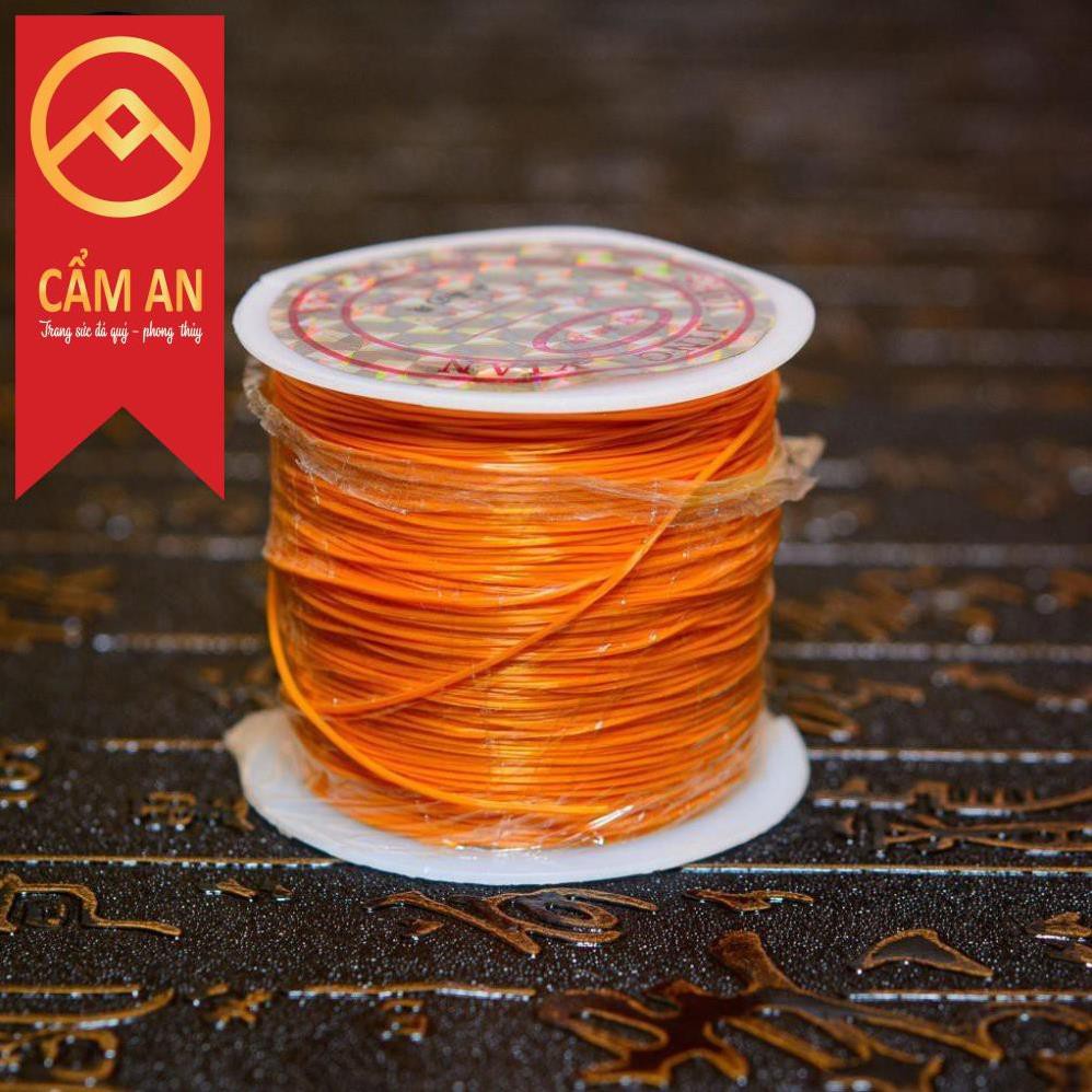 Dây chỉ xỏ chuỗi hạt đeo tay phong thủy hạt đá hạt gỗ - 1 cuộn dài khoảng 50m