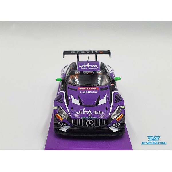 Xe Mô Hình Mercedes-AMG GT3 Tỉ lệ 1:64 Hãng sản xuất Tarmac Works( Tím )