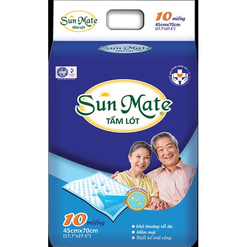 Tấm Lót Người Già Sunmate 10 miêng( thấm hút vượt trộ