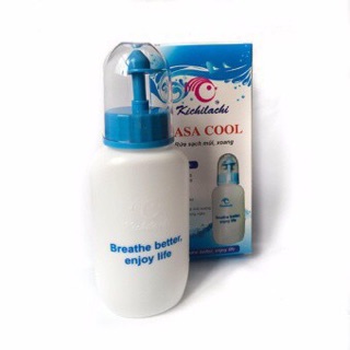 Combo 1 bình rửa mũi + 2 hop muối rửa mũi