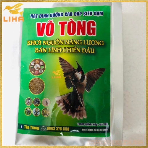 Hạt Dinh Dưỡng Võ Tòng 100gr - Giúp Chim Căng Lửa