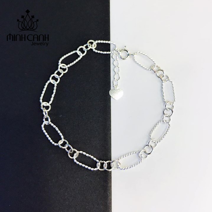 Lắc Tay Bạc Nữ Dạng Mắt Xích Bạc Ta Minh Canh Jewelry