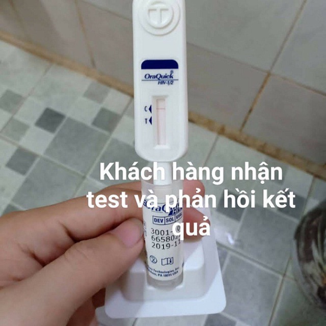 (Date 2022) QUE TEST HIV BẰNG DỊCH MIỆNG,QUE THỬ HIV OraQuick không cần lấy máu