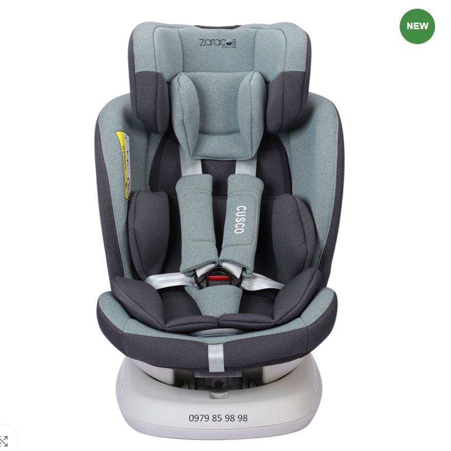 Ghế ngồi ô tô trẻ em xoay 360 có isofix, 0 - 12 tuổi - ZARACOS CUSCO 6406