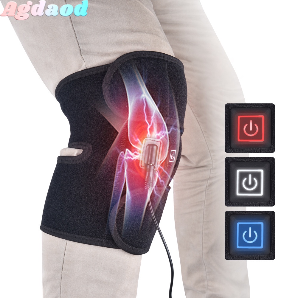 (Hàng Mới Về) Đai Quấn Đầu Gối Giảm Đau Hiệu Quả , Đệm đeo mát xa đầu gối chạy điện giúp phục hồi giảm đau đa năng thoải mái,Đai Quấn Đầu Gối Giảm Đau Hiệu Quả