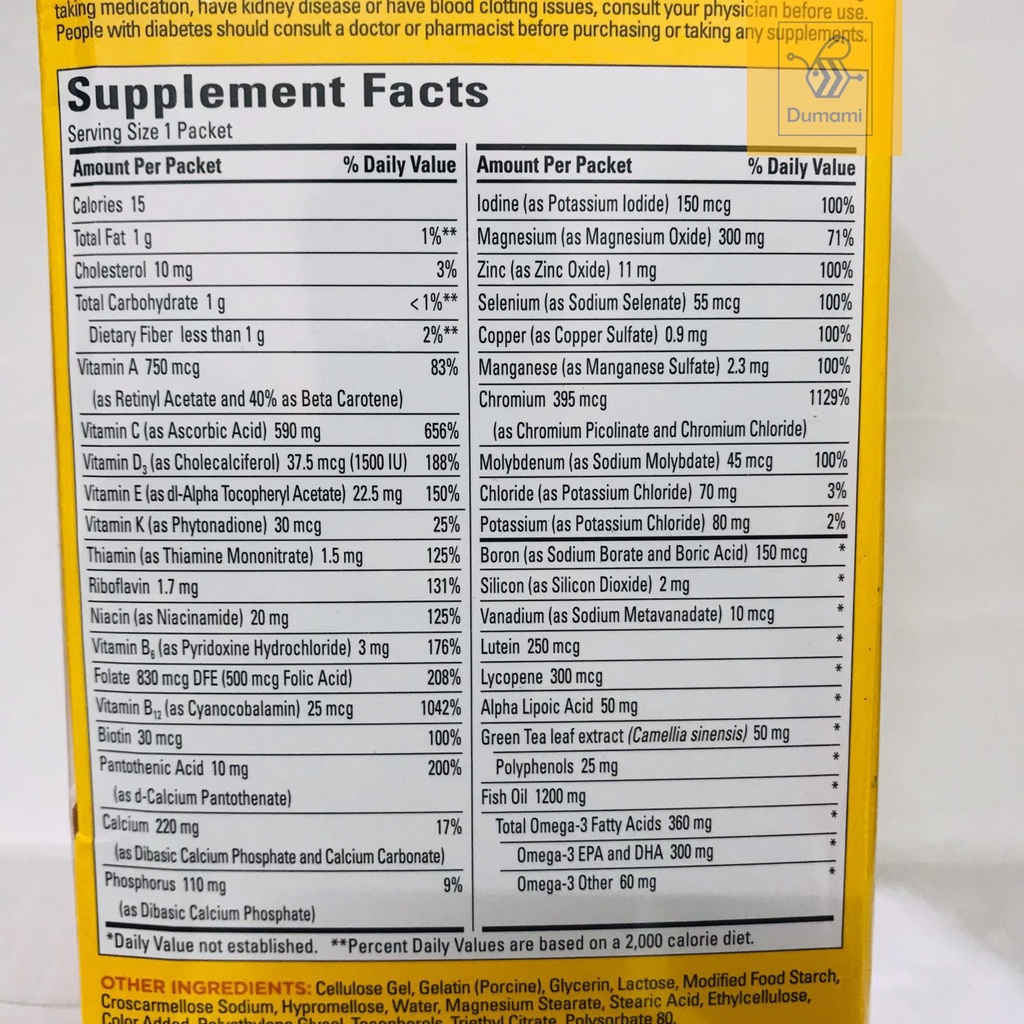 Viên Uống Điều Hòa Tiểu Đường Nature Made Diabetes 60 gói