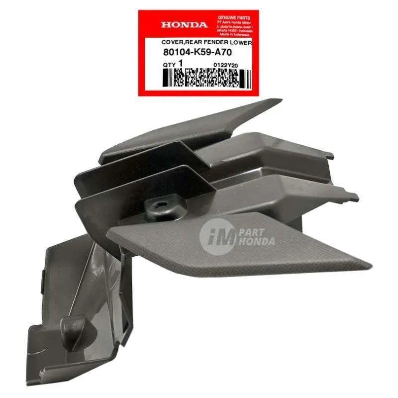 Ốp nhựa bợ dưới đuôi dè sau biển số Vario Click 2018 2019 2020 2021