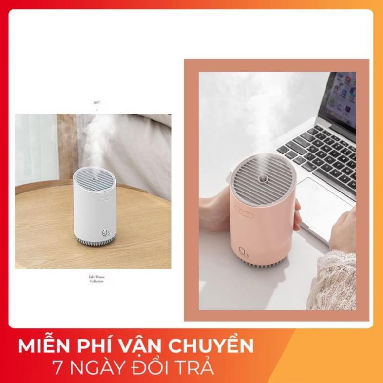 Máy phun sương Humidifier Q3, sạc pin, dung tích 320ml, tạo độ ẩm cho không khí, có chế độ đèn ngủ |HÀNG CHÍNH HÃNG|