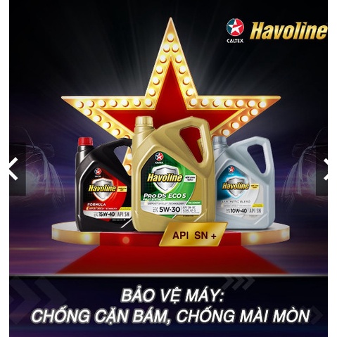 Nhớt động cơ xe ô tô Havoline® Synthetic Blend SAE 5W-30 / 4L